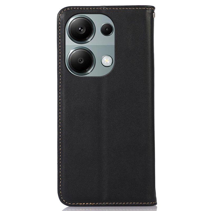 Flip Case Für Xiaomi Redmi Note 13 Pro 4g Khazneh-leder