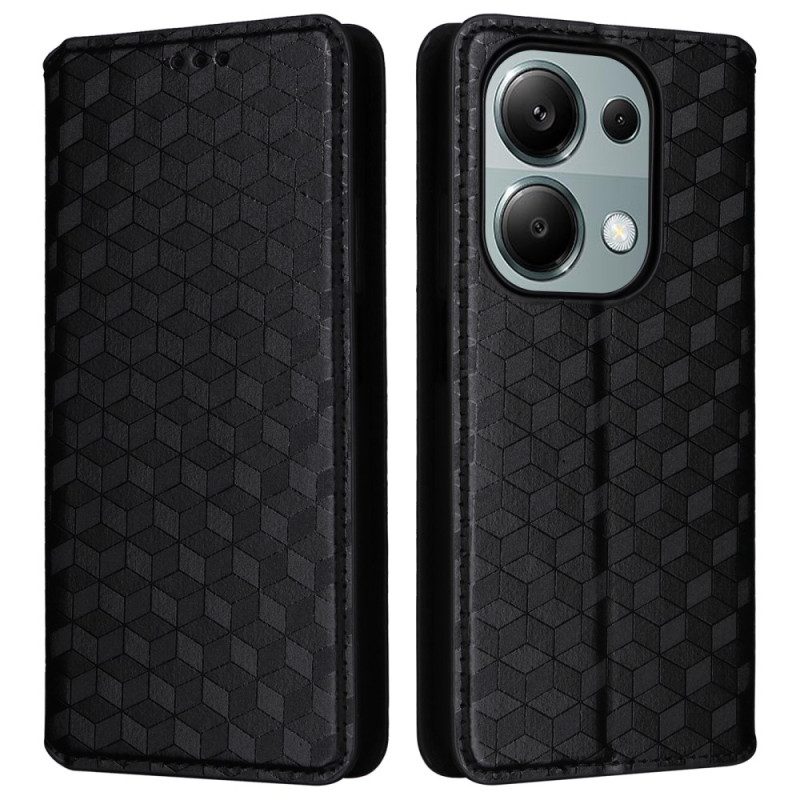 Flip Case Xiaomi Redmi Note 13 Pro 4g Handyhülle Rautenmuster