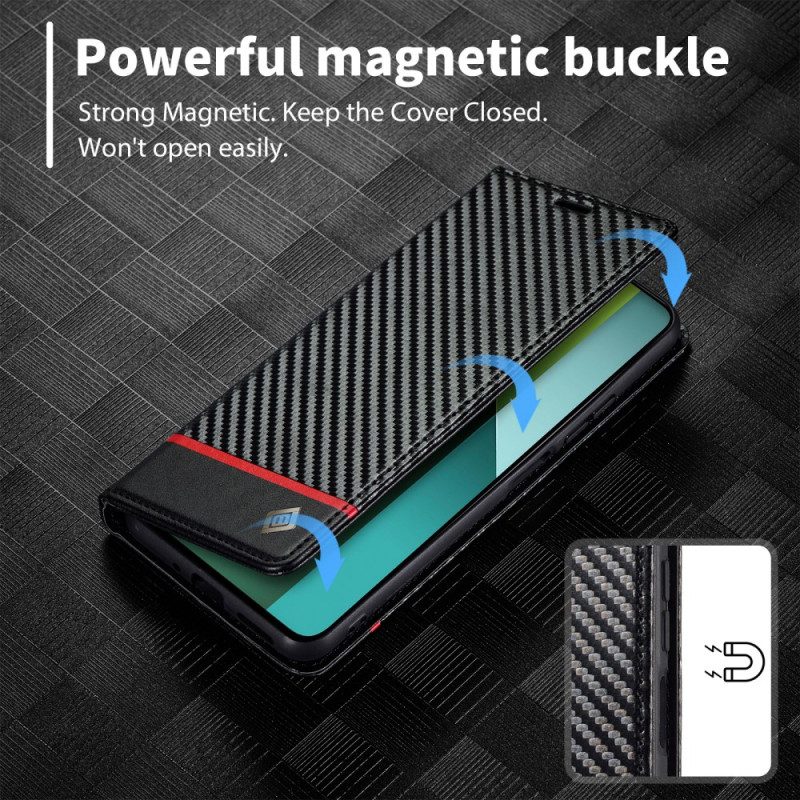 Flip Case Xiaomi Redmi Note 13 Pro 4g Kohlefaser Lc.imeeke