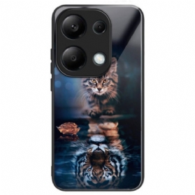 Hülle Xiaomi Redmi Note 13 Pro 4g Gehärtetes Glas Mit Katze Und Tiger