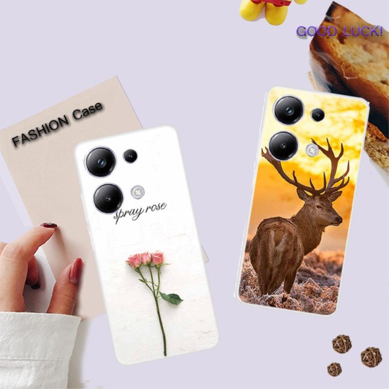 Hülle Xiaomi Redmi Note 13 Pro 4g Handyhülle Drei Blumen