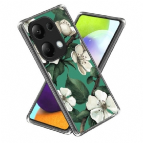 Hülle Xiaomi Redmi Note 13 Pro 4g Handyhülle Weiße Blumen