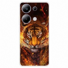 Hülle Xiaomi Redmi Note 13 Pro 4g Tiger In Flammen