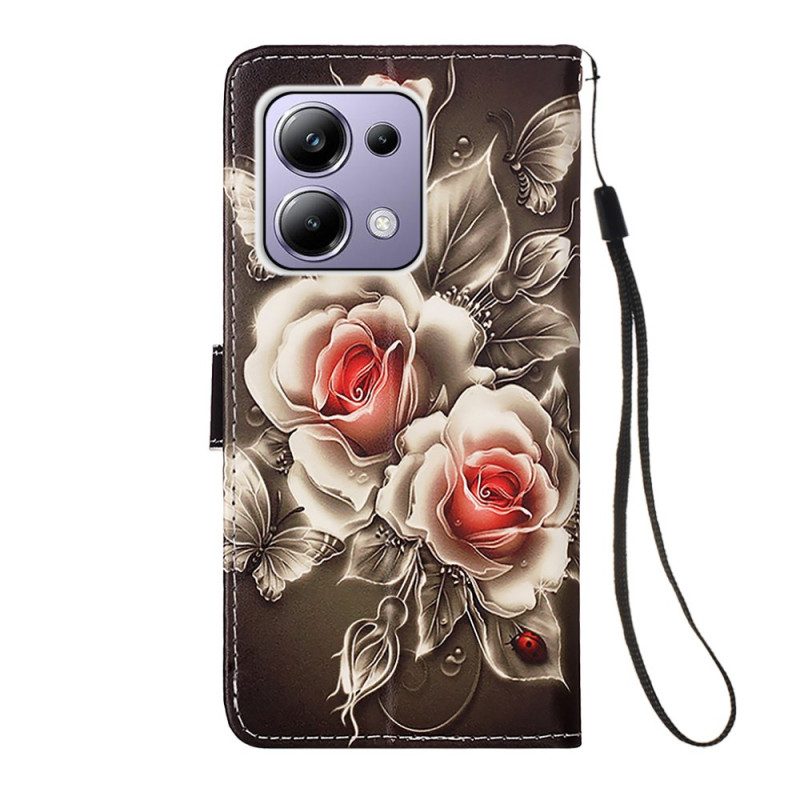 Lederhüllen Xiaomi Redmi Note 13 Pro 4g Riemenrosen