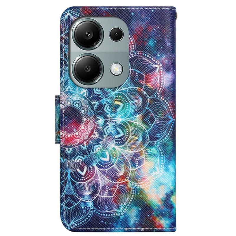 Lederhüllen Xiaomi Redmi Note 13 Pro 4g Sternenhimmel Und Lanyard-mandala