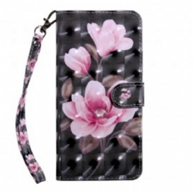 Flip Case Für Samsung Galaxy A40 Blühende Blumen