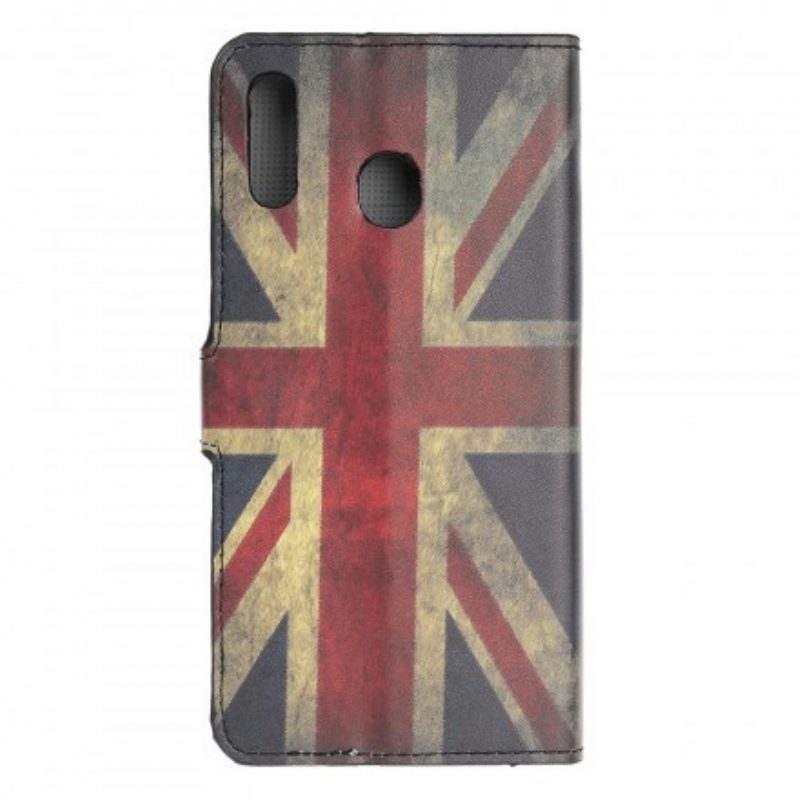 Flip Case Für Samsung Galaxy A40 England-flagge