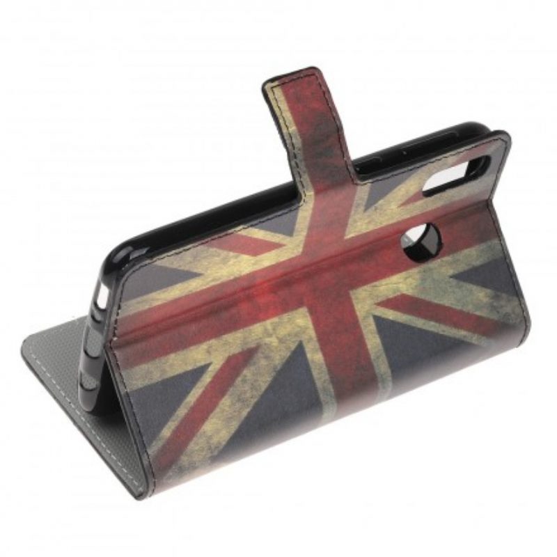 Flip Case Für Samsung Galaxy A40 England-flagge