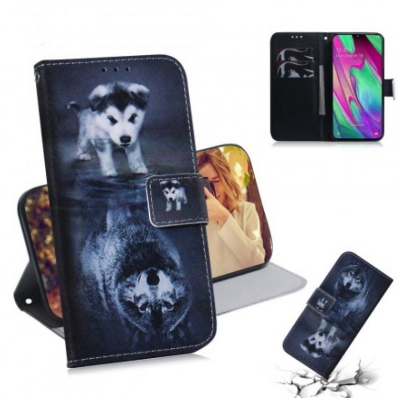 Flip Case Für Samsung Galaxy A40 Ernesto Der Wolf