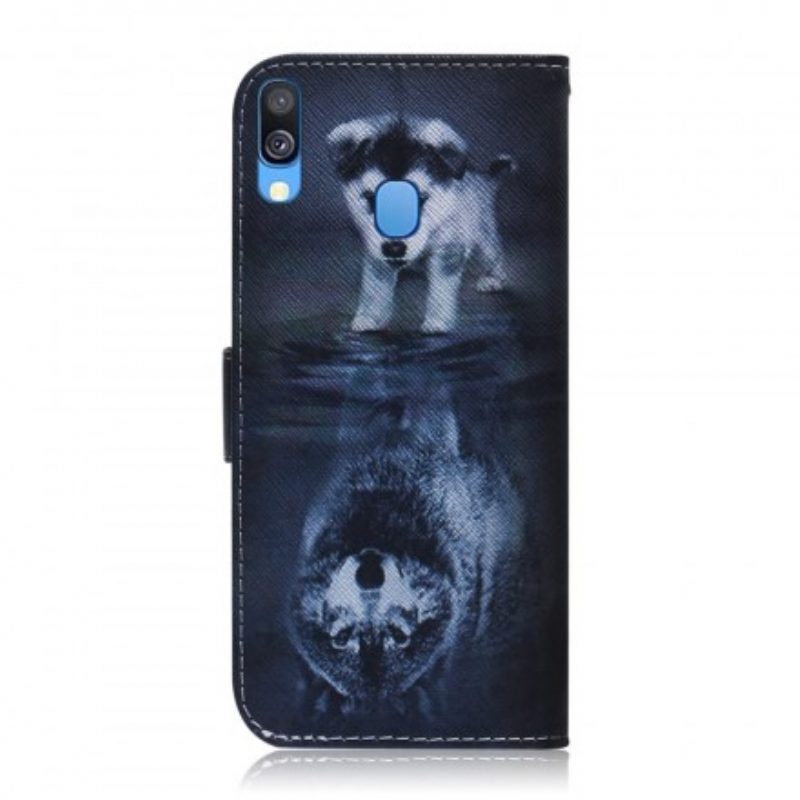 Flip Case Für Samsung Galaxy A40 Ernesto Der Wolf