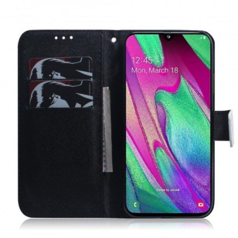 Flip Case Für Samsung Galaxy A40 Ernesto Der Wolf