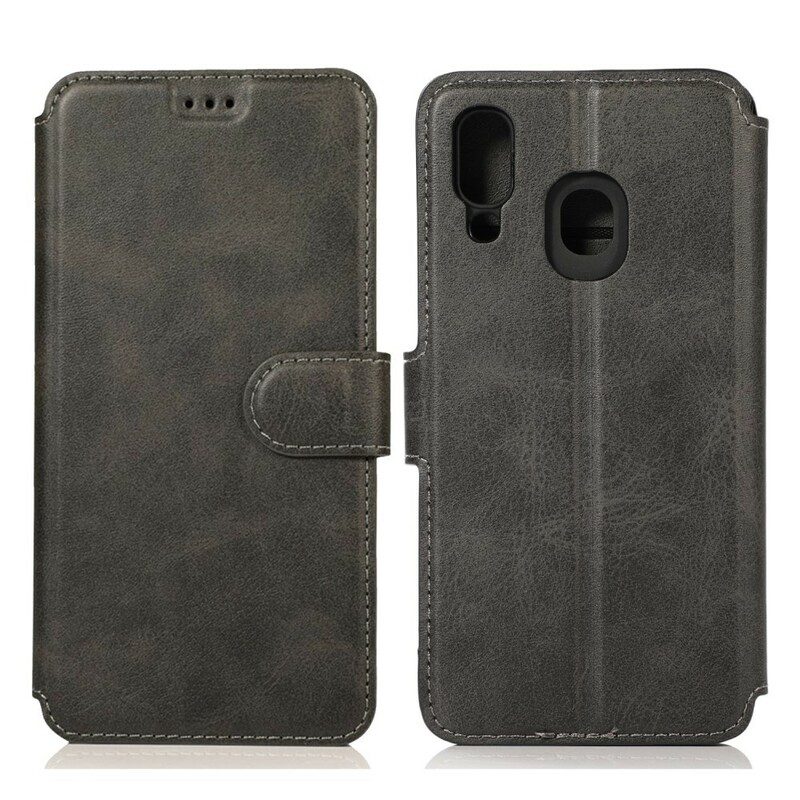 Flip Case Für Samsung Galaxy A40 Kartenhalter-stil