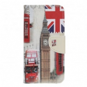 Flip Case Für Samsung Galaxy A40 Londoner Leben