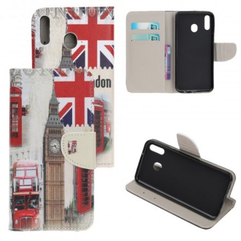 Flip Case Für Samsung Galaxy A40 Londoner Leben