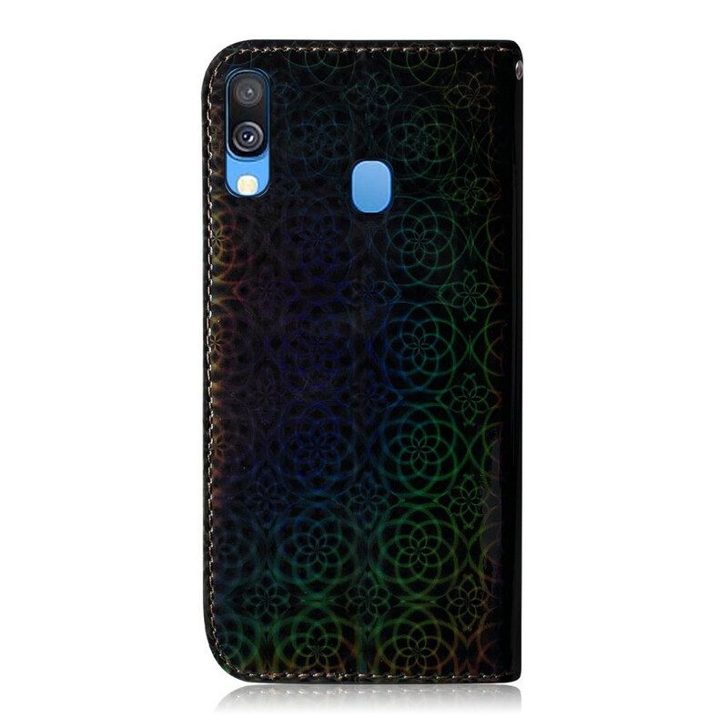 Flip Case Für Samsung Galaxy A40 Pure Farbe