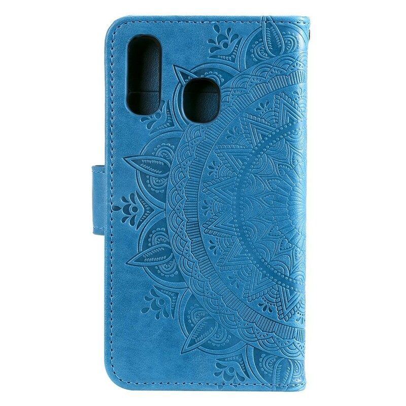 Flip Case Für Samsung Galaxy A40 Sonnenmandala