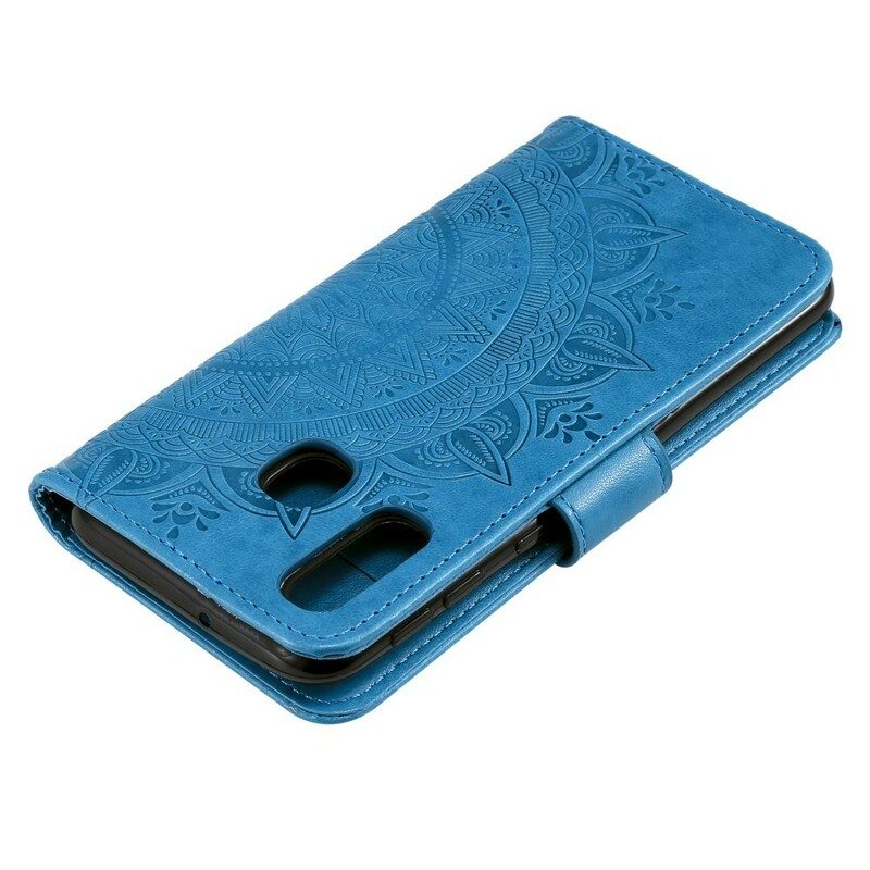 Flip Case Für Samsung Galaxy A40 Sonnenmandala