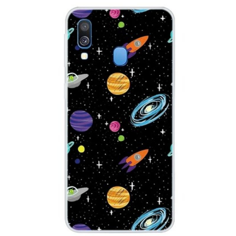 Handyhülle Für Samsung Galaxy A40 Planet Galaxie