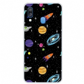 Handyhülle Für Samsung Galaxy A40 Planet Galaxie