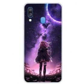 Hülle Für Samsung Galaxy A40 Magischer Vollmond