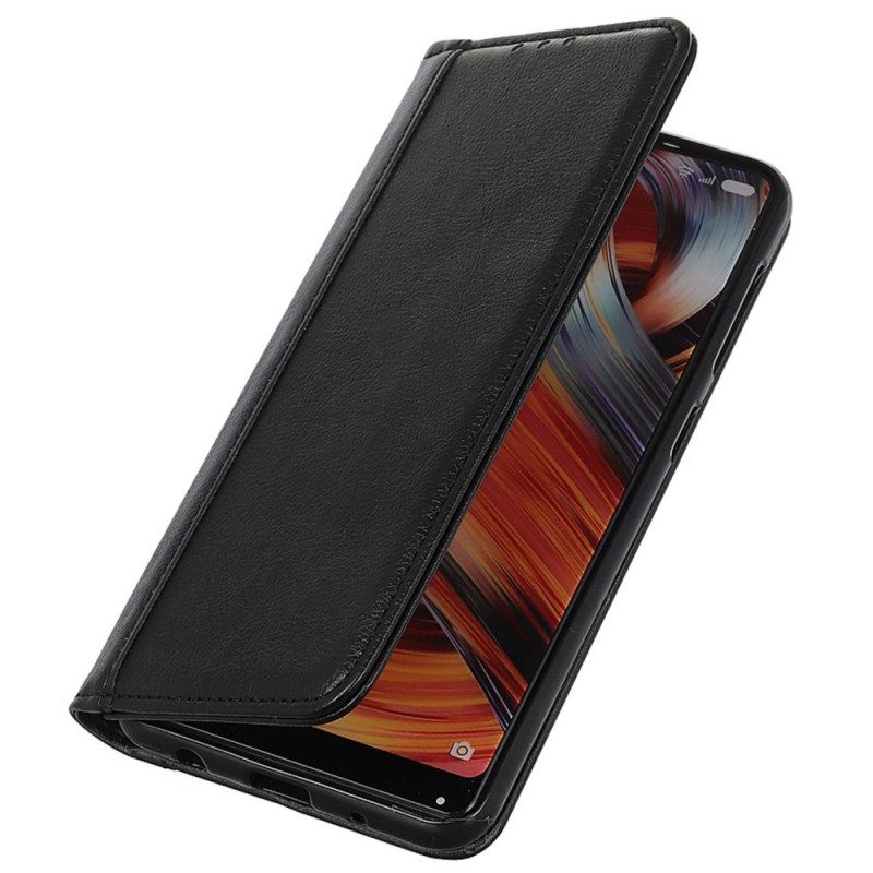 Flip Case Oppo Reno 11 5g Handyhülle Spaltleder Mit Litschi-struktur