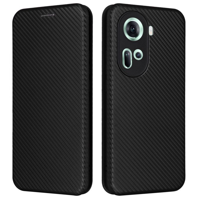 Flip Case Oppo Reno 11 5g Kohlefaser