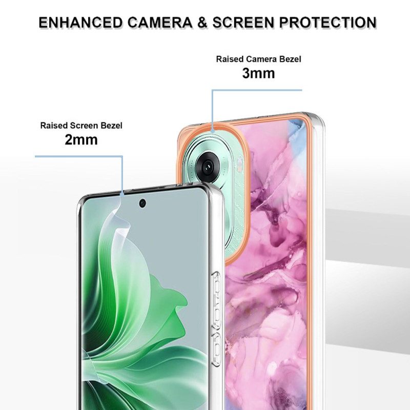 Hülle Für Oppo Reno 11 5g Marmorstil