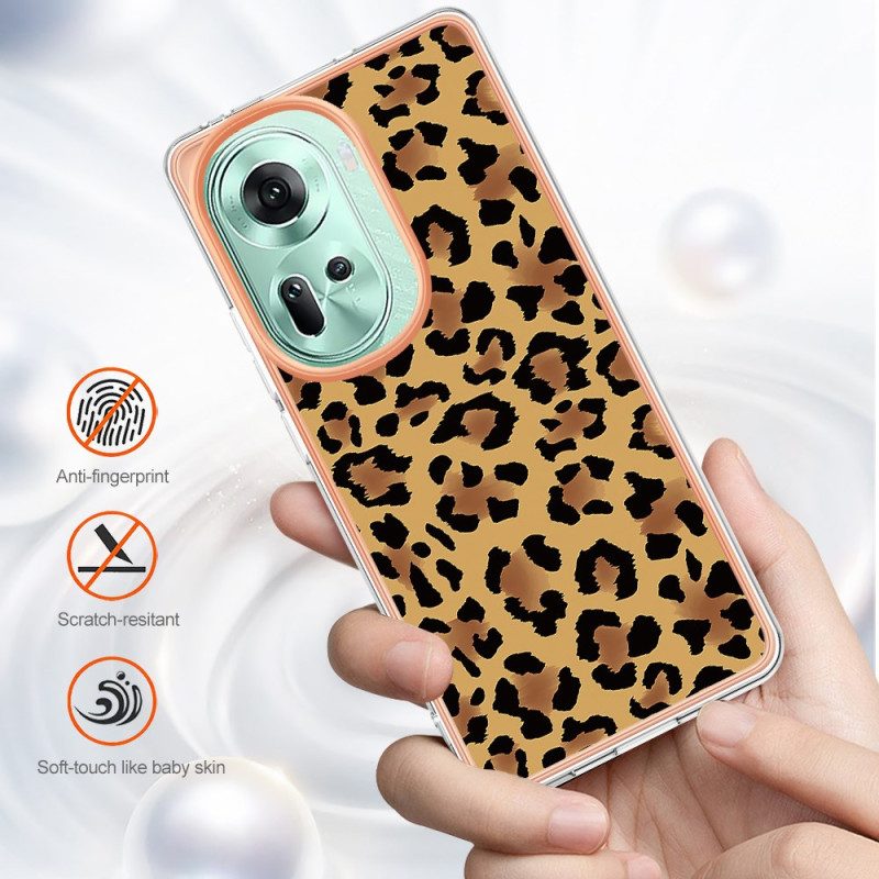 Hülle Oppo Reno 11 5g Handyhülle Leopardenmuster