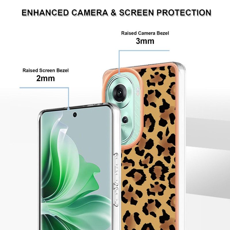 Hülle Oppo Reno 11 5g Handyhülle Leopardenmuster