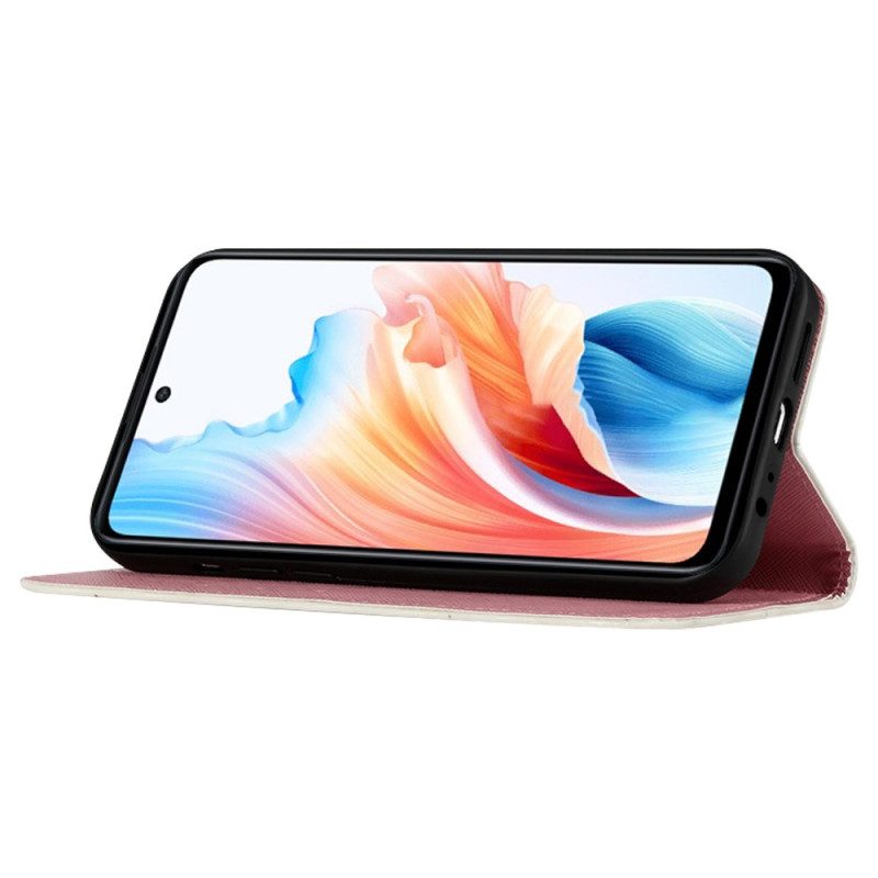 Lederhüllen Oppo Reno 11 5g Handyhülle Mohn