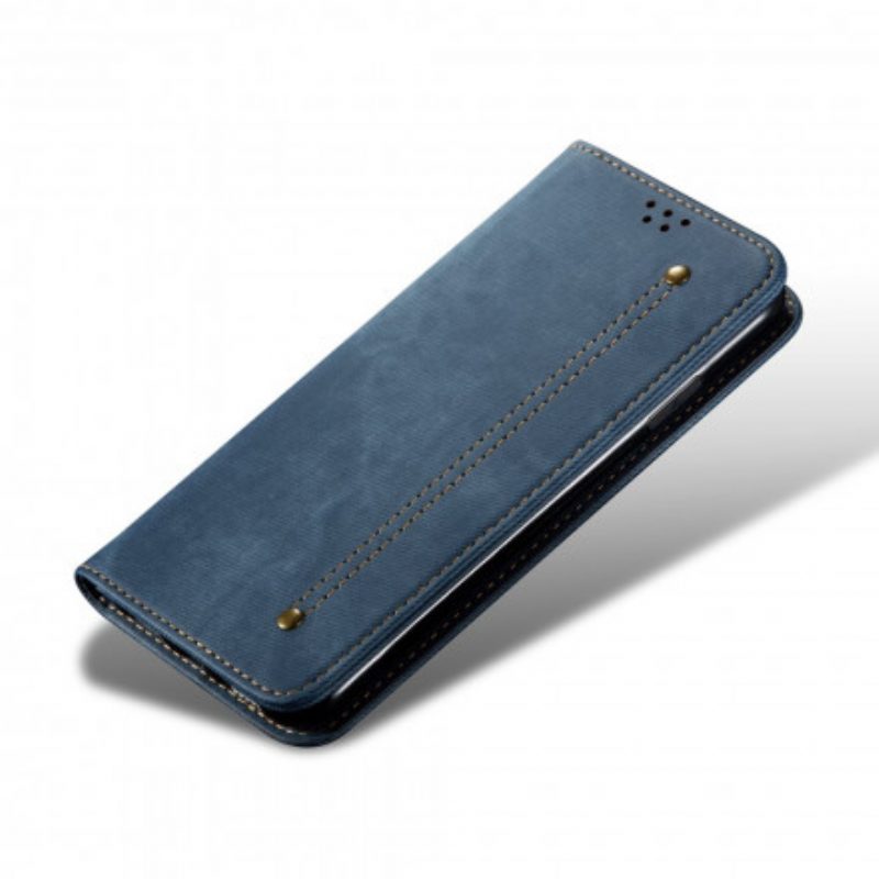 Schutzhülle Für Xiaomi Redmi Note 9T Flip Case Denim-stoff