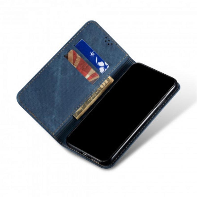 Schutzhülle Für Xiaomi Redmi Note 9T Flip Case Denim-stoff