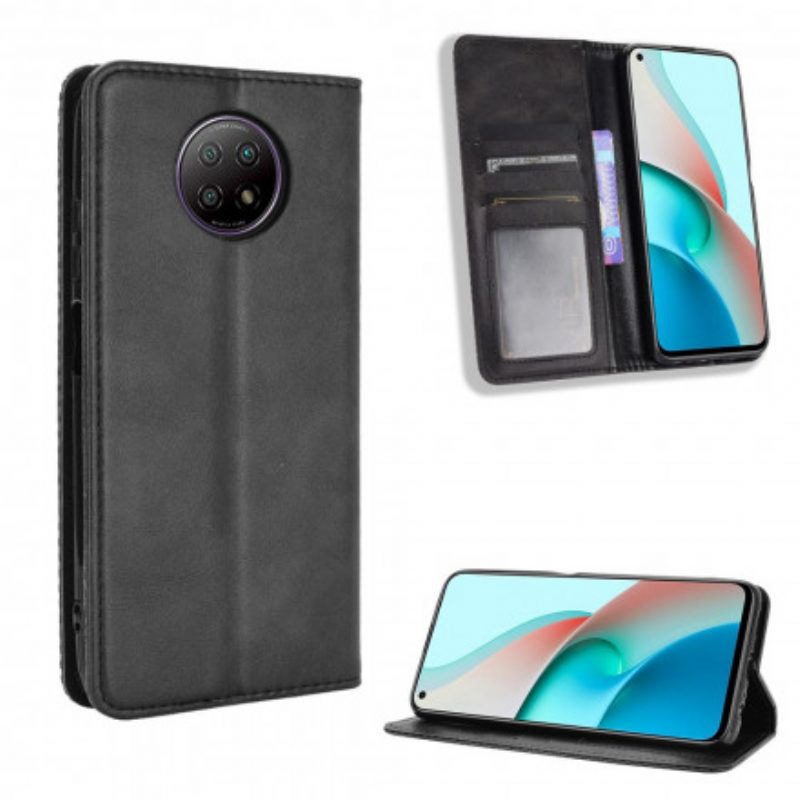 Schutzhülle Für Xiaomi Redmi Note 9T Flip Case Stilisierter Ledereffekt