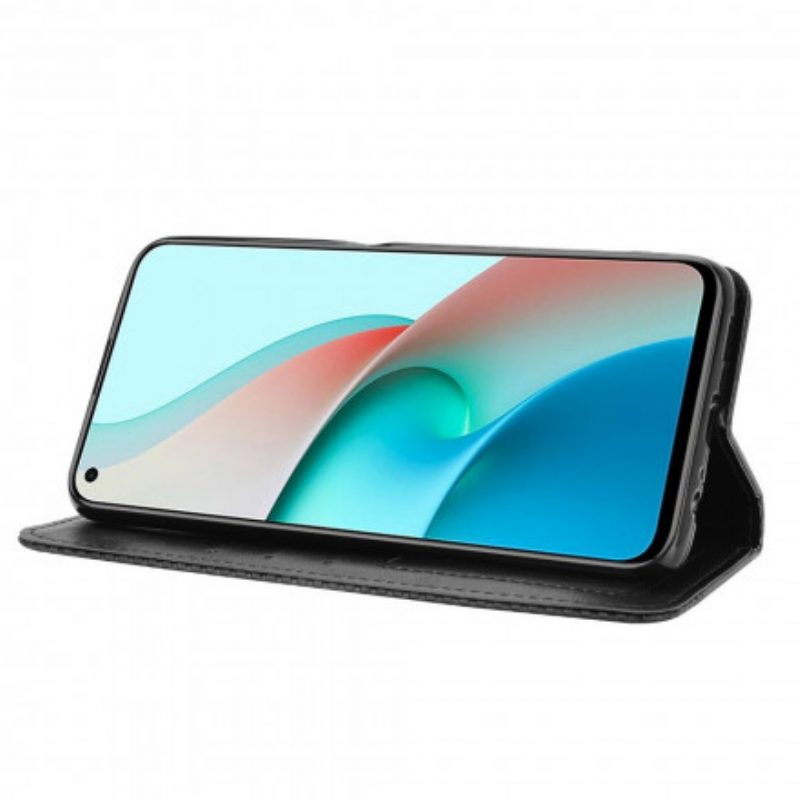 Schutzhülle Für Xiaomi Redmi Note 9T Flip Case Stilisierter Ledereffekt