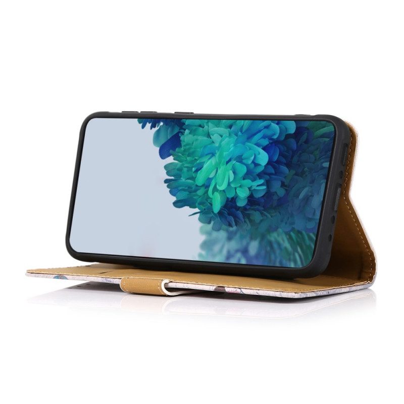 Flip Case Für Moto G200 5G Bunter Baum