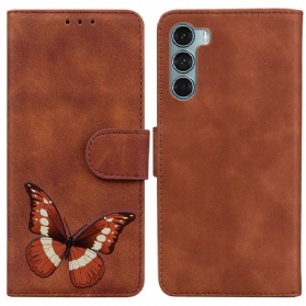 Flip Case Für Moto G200 5G Hautberührender Schmetterling