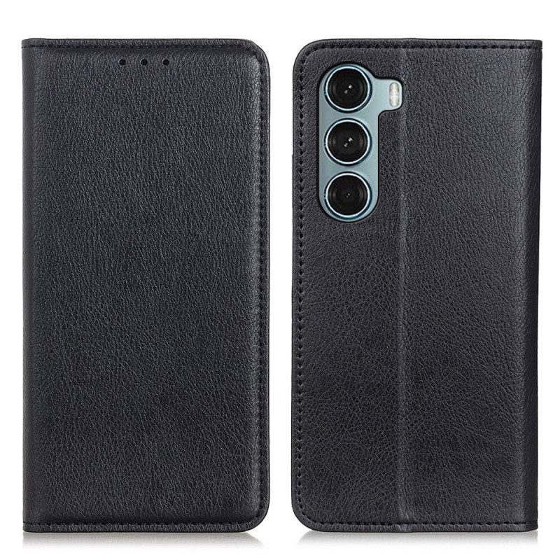 Schutzhülle Für Moto G200 5G Flip Case Litschi-spaltleder-textur