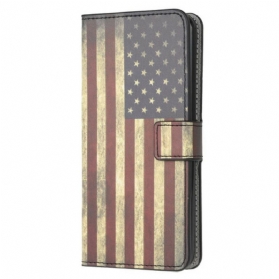 Flip Case Für Xiaomi Redmi 9A Amerikanische Flagge