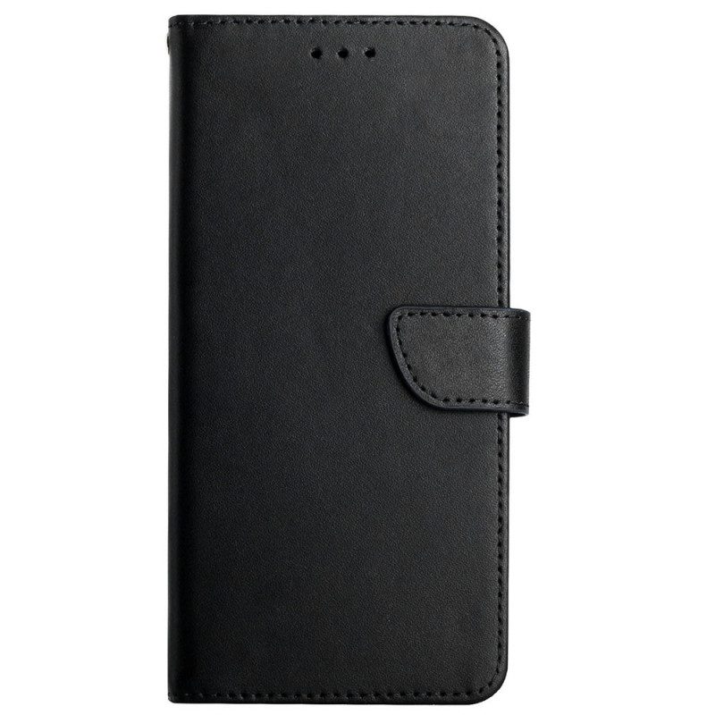 Flip Case Für Xiaomi Redmi 9A Echtes Nappaleder