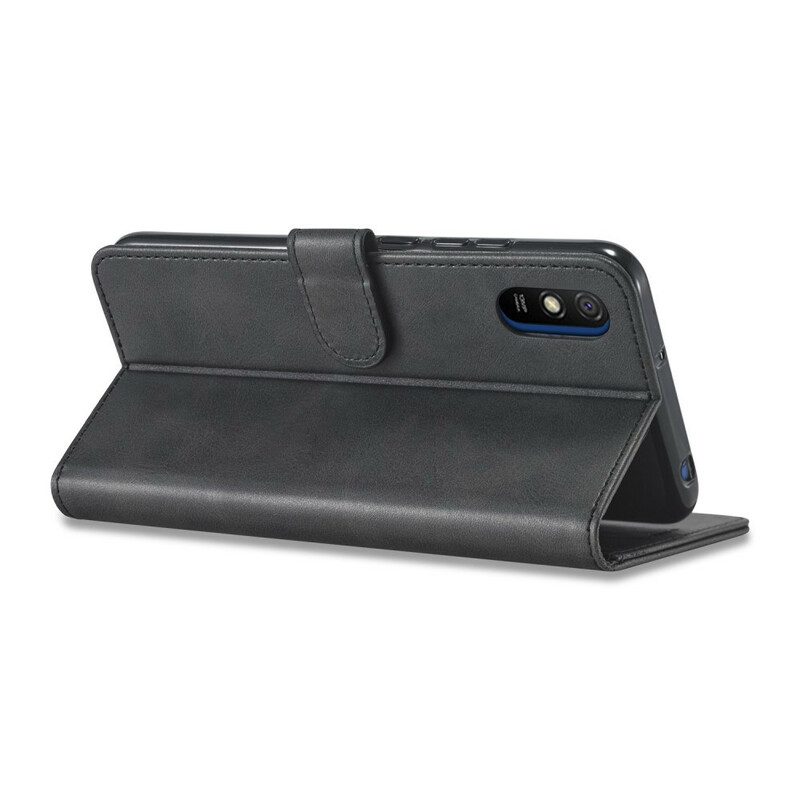 Flip Case Für Xiaomi Redmi 9A Lc.imeeke Ledereffekt