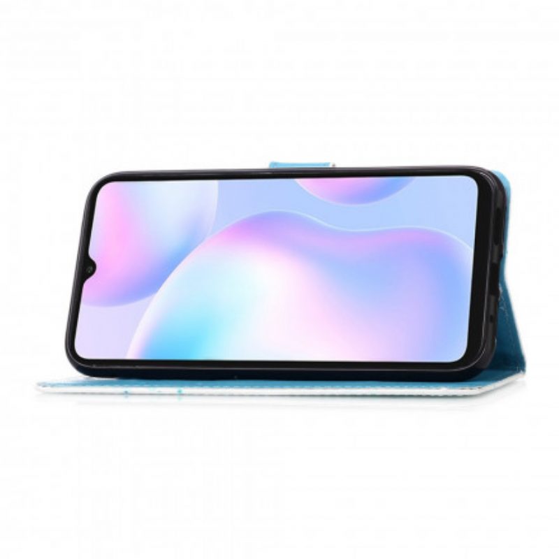 Flip Case Für Xiaomi Redmi 9A Mit Kordel Daydreams Schlüsselband Landschaft