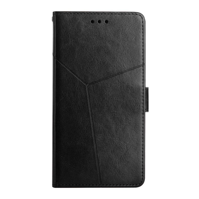 Flip Case Für Xiaomi Redmi 9A Stil Leder Geo Y Design