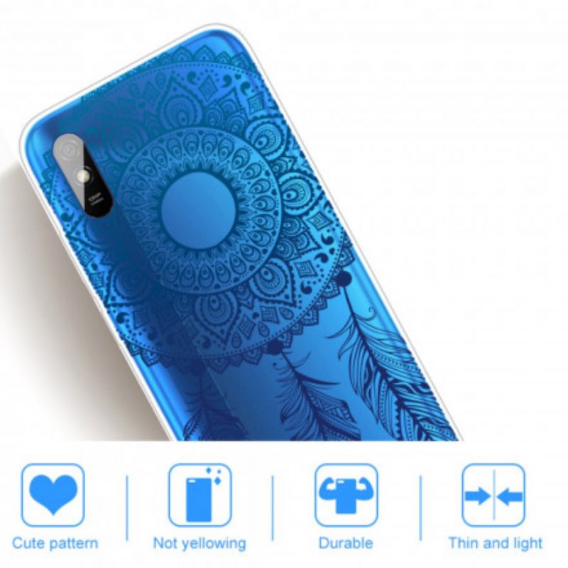 Handyhülle Für Xiaomi Redmi 9A Einzelnes Blumenmandala