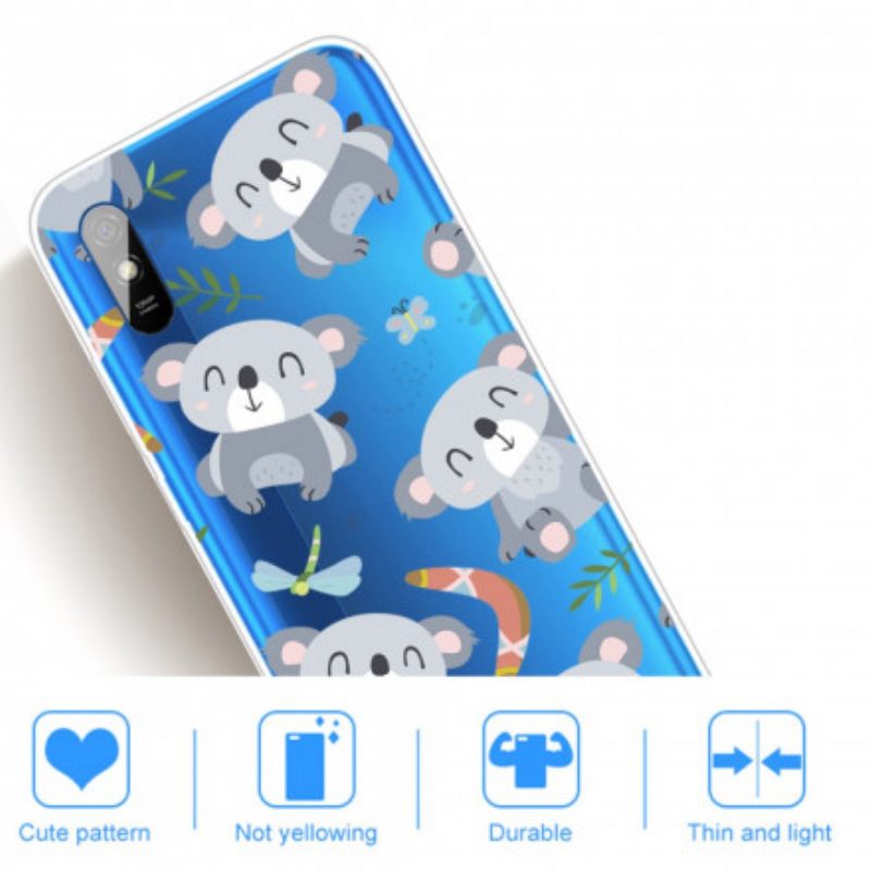 Handyhülle Für Xiaomi Redmi 9A Süße Koalas