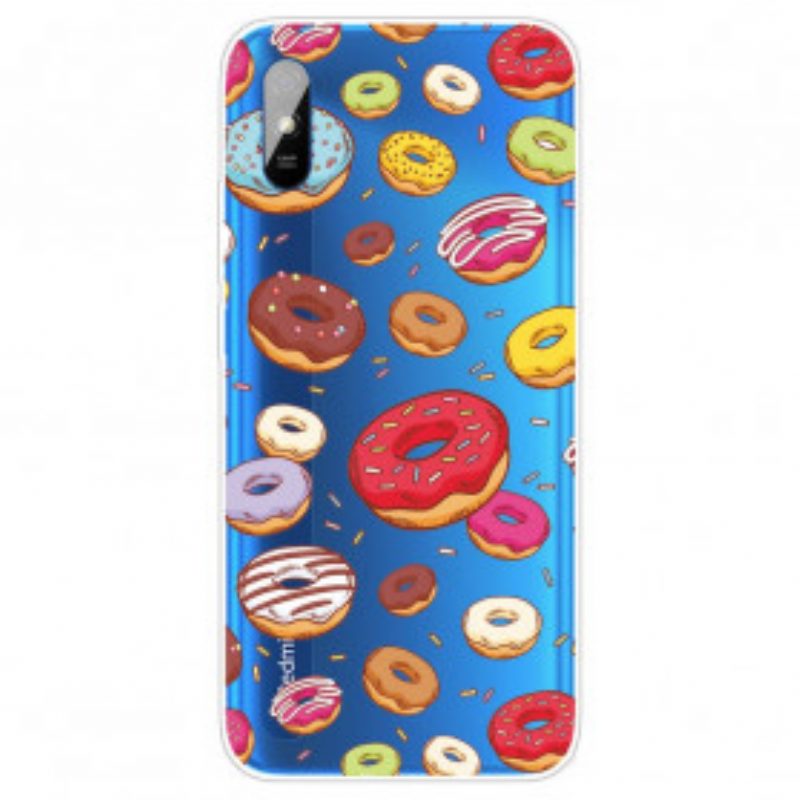 Hülle Für Xiaomi Redmi 9A Ich Liebe Donuts