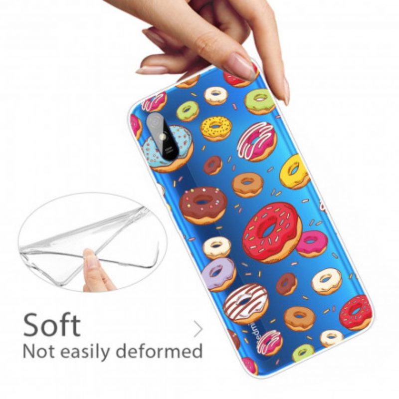 Hülle Für Xiaomi Redmi 9A Ich Liebe Donuts