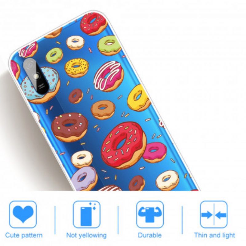 Hülle Für Xiaomi Redmi 9A Ich Liebe Donuts