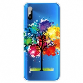 Hülle Für Xiaomi Redmi 9A Nahtloser Aquarellbaum