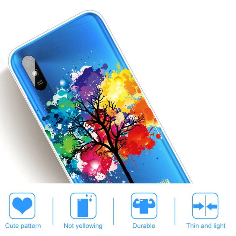 Hülle Für Xiaomi Redmi 9A Nahtloser Aquarellbaum