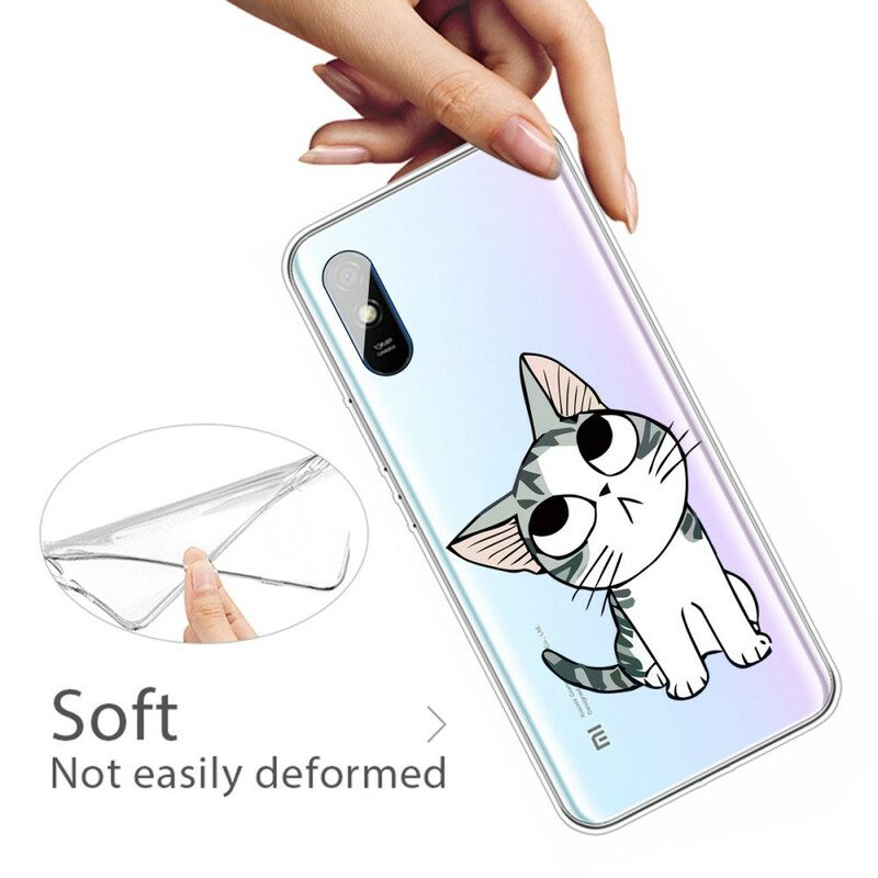 Hülle Für Xiaomi Redmi 9A Schauen Sie Sich Die Katzen An